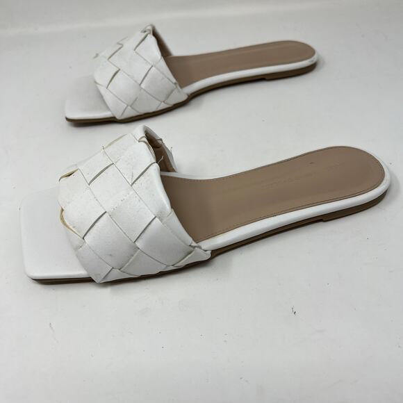 Princess Polly Koko Sandal Basket Weave Slide Slip On - 7 - Picture 4 of 8